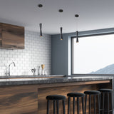 Robson Pendant Light Black 12 Inch By Kuzco Lifestyle View