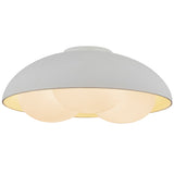 Robyn Flush Mount Antique White Opal Glass By Alora