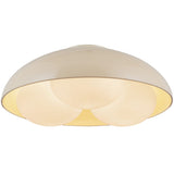 Robyn Flush Mount Pearl White Opal Glass By Alora - Down View