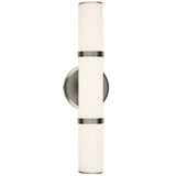 Roch Vanity Light Small Brushed Nickel By Kichler - Front View