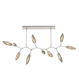 Rock Crystal Modern Branch Chandelier By Hammerton, Size: Large, Color: Chilled Bronze, Finish: Metallic Beige Silver