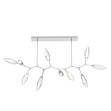 Rock Crystal Modern Branch Chandelier By Hammerton, Size: Large, Color: Chilled Bronze, Finish: Classic Silver