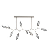 Rock Crystal Modern Branch Chandelier By Hammerton, Size: Large, Color: Chilled Smoke, Finish: Metallic Beige Silver
