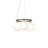 Rock Grey/Opal 3 Lights Miira Circular Chandelier by Nuura
