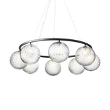 Rock Grey/Optic Clear 8 Lights Miira Circular Chandelier by Nuura