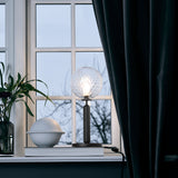 Rock Grey/Optic Clear Miira Table Lamp by Nuura