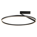 Roda Ceiling Light Black Large By Kuzco Side View
