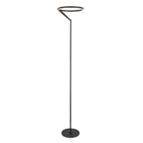 Roda Floor Lamp Black By Kuzco Side View