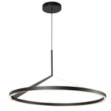 Roda Pendant Light Black By Kuzco Front View