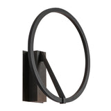 Roda Wall Light Black By Kuzco Side View