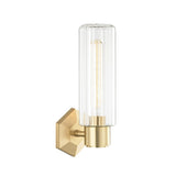 Roebling Wall Sconce - 1-Light - Aged Brass by Hudson Valley