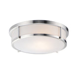 Rogue E26 Flush Mount Satin Nickel by Maxim Lighting