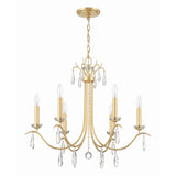 Rollins Chandelier 28'' Antique Gold