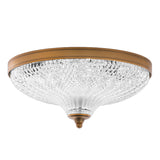 Roma Flush Mount Aged Brass Small By Schonbek