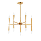 Rome Chandelier Satin Brass by Maxim Lighting