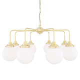 Rome Single Tier 8 Arm Chandelier Polished Brass