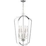 Romee Outdoor Wall Lantern — Large, Brushed Nickel