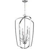 Romee Outdoor Wall Lantern — Large, Chrome