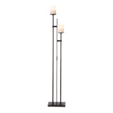 Rook Twin Floor Lamp, shown in Dark Smoke, by Hubbardton Forge