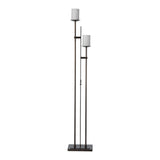 Rook Twin Floor Lamp, shown in Dark Smoke, by Hubbardton Forge