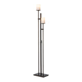 Rook Twin Floor Lamp, shown in Dark Smoke, by Hubbardton Forge