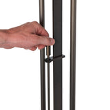 Rook Twin Floor Lamp detail in Dark Smoke, by Hubbardton Forge