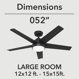 Hunter Skyflow Ceiling Fan with LED Light