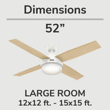 Dempsey Smart Fan with LED Light
