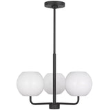 Rory Chandelier 3 Lights Midnight Black By Generation Lighting