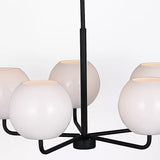 Rory Chandelier 5 Lights Midnight Black By Generation Lighting - Detailed View1
