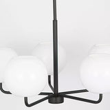 Rory Chandelier 5 Lights Midnight Black By Generation Lighting - Detailed View4