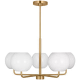 Rory Chandelier 5 Lights Satin Brass By Generation Lighting