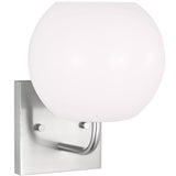 Rory One Light Bath Light Brushed Nickel By Generation Lighting - Side View1
