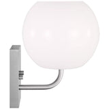 Rory One Light Bath Light Brushed Nickel By Generation Lighting - Side View1
