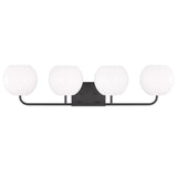 Rory Vanity Light 4 Lights Midnight Black By Generation Light Front View 2