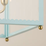 Rosalie Lantern Aged Brass Soft Arctic Blue Medium By Mitzi - Detailed View4