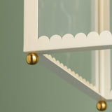 Rosalie Lantern Aged Brass Soft Cream Small By Mitzi - Detailed View1