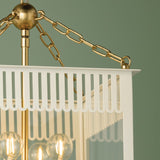 Rosalie Lantern Aged Brass Soft Cream Small By Mitzi - Detailed View2