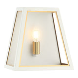 Rosalie Wall Sconce White + Aged Gold Brass