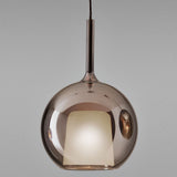 Rose Gold Glass Glo Maxi Pendant by Penta