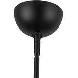Rosemary Chandelier Matte Black Folded White By Alora - Detailed View2