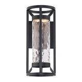 Roslyn Outdoor Wall Sconce By WAC Lighting Black Medium