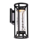 Roslyn Outdoor Wall Sconce By WAC Lighting Black Medium Finish