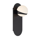 Rovigo LED Wall Light Matte Black By Lib And Co Side View
