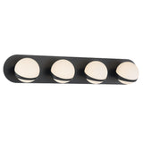 Rovigo Vanity Light 4 Lights Matte Black By Lib And Co Side View