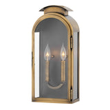 Rowley Wall Mount Lantern - Light Antique Brass - by Hinkley