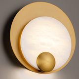 Rowlings Wall Sconce By Modern Forms Aged Brass Detailed View