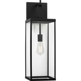 Rox Outdoor Wall Lantern — Large, Textured Black