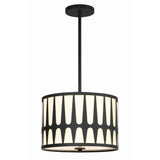 Royston Drum Pendant 15'' Black