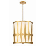 Royston Drum Pendant 17'' Antique Gold